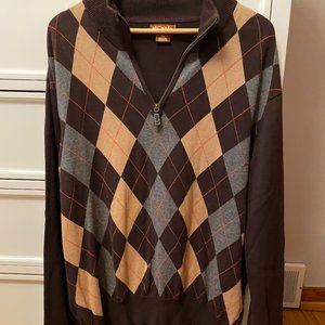 Michael Kors Argyle Pullover Sweater